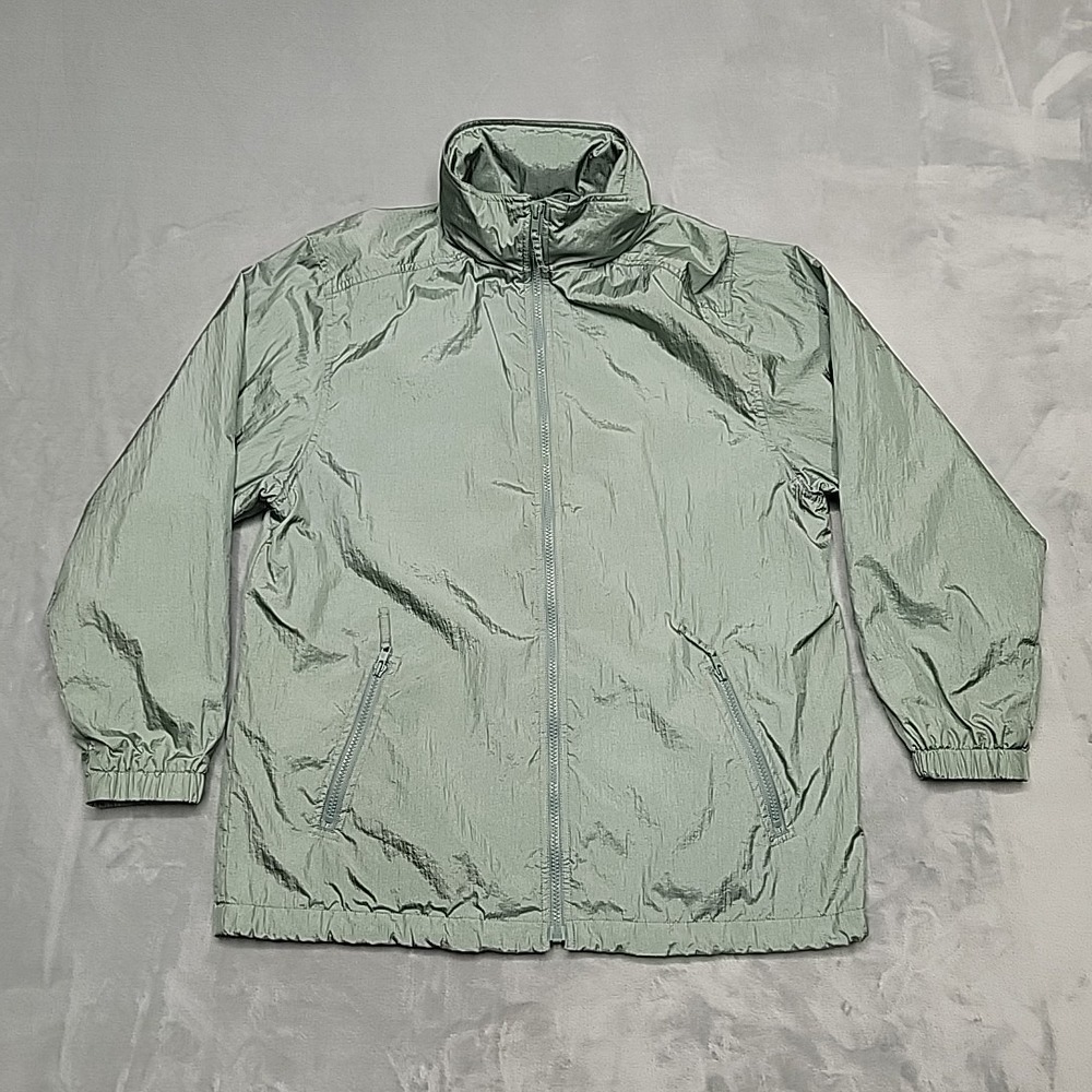 Neyelle Jacket‎ Women Medium Sage Green Windbreaker Full Zip Lightweight